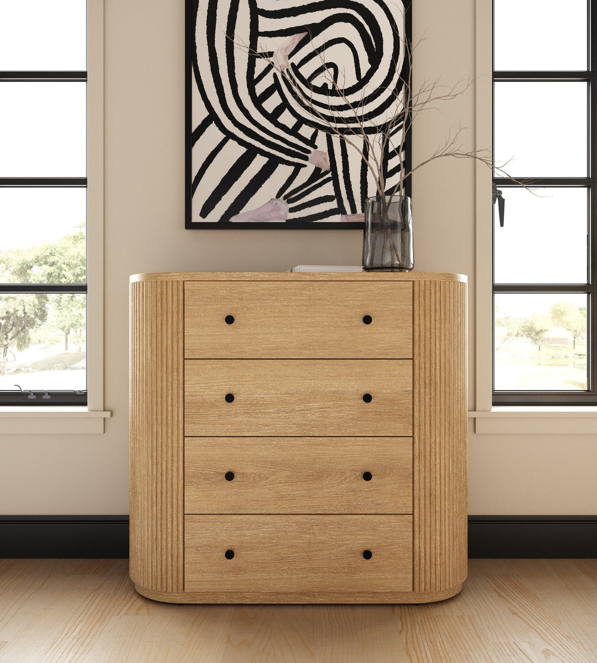 Jacobson Modern Natural Acacia Chest