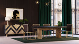 Perret Glam Black Ash & Brushed Brass Modern Buffet
