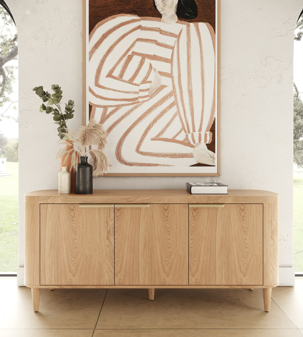 Richmond Modern Natural Oak Buffet