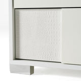 Monza Italian Modern White Nightstand