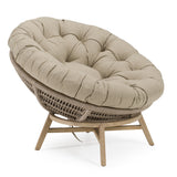 Moon Outdoor Beige Lounge Chair