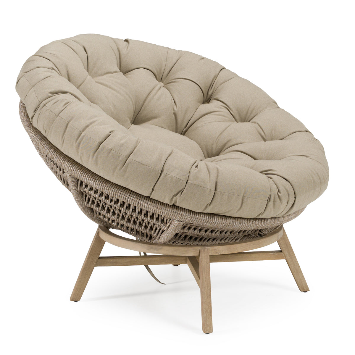 Moon Outdoor Beige Lounge Chair