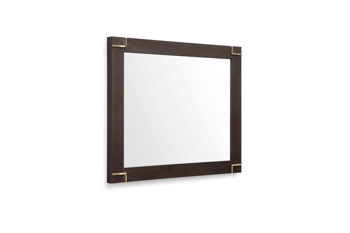 Moontide Modern Smoked Ash & Gold Mirror