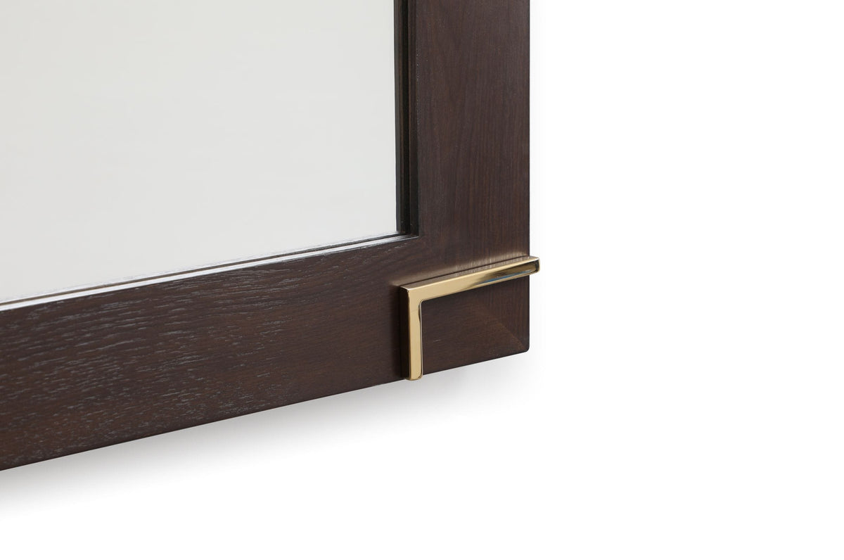 Moontide Modern Smoked Ash & Gold Mirror