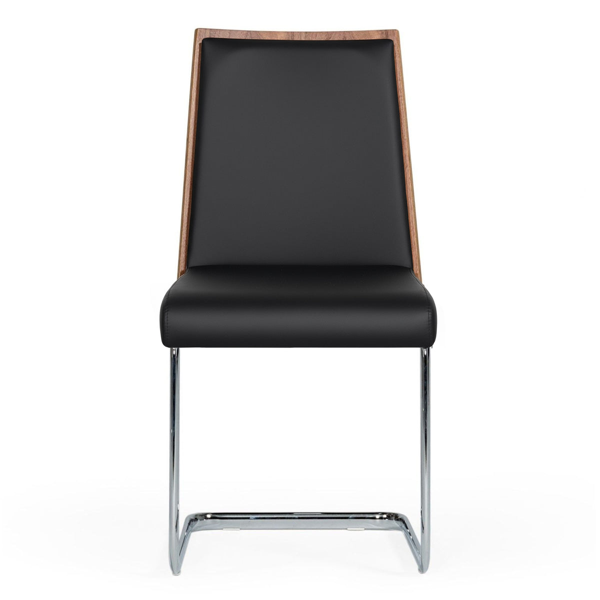 Morgan Modern Black & Walnut Dining Chair (Set of 2)