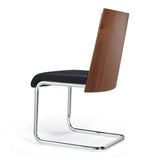 Morgan Modern Black & Walnut Dining Chair (Set of 2)