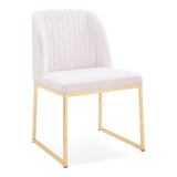 Muir Modern White Sherpa Dining Chair (Set of 2)