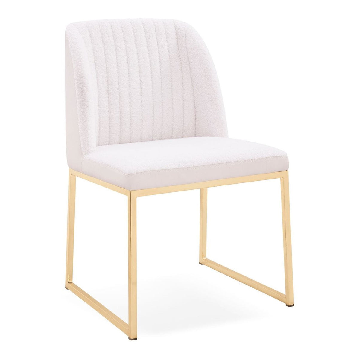 Muir Modern White Sherpa Dining Chair (Set of 2)