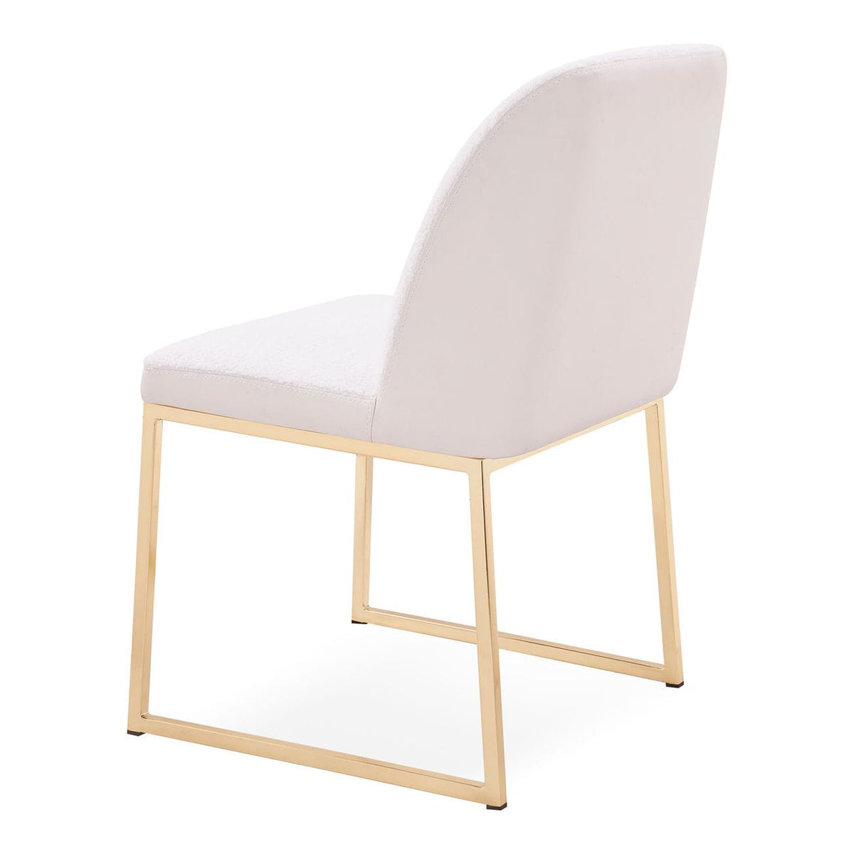 Muir Modern White Sherpa Dining Chair (Set of 2)