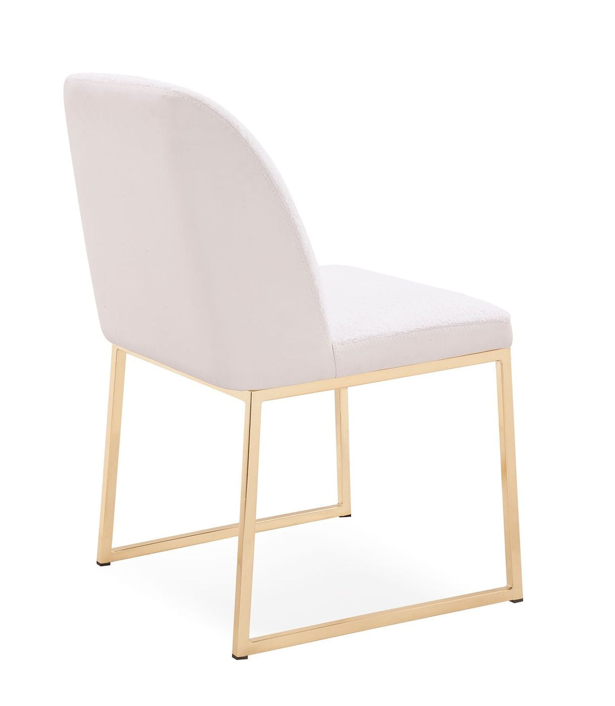 Muir Modern White Sherpa Dining Chair (Set of 2)