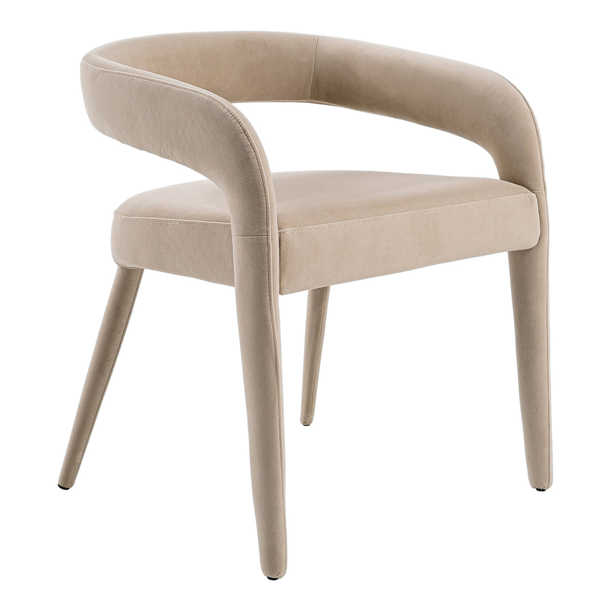 Mundra Modern Beige Fabric Dining Chair