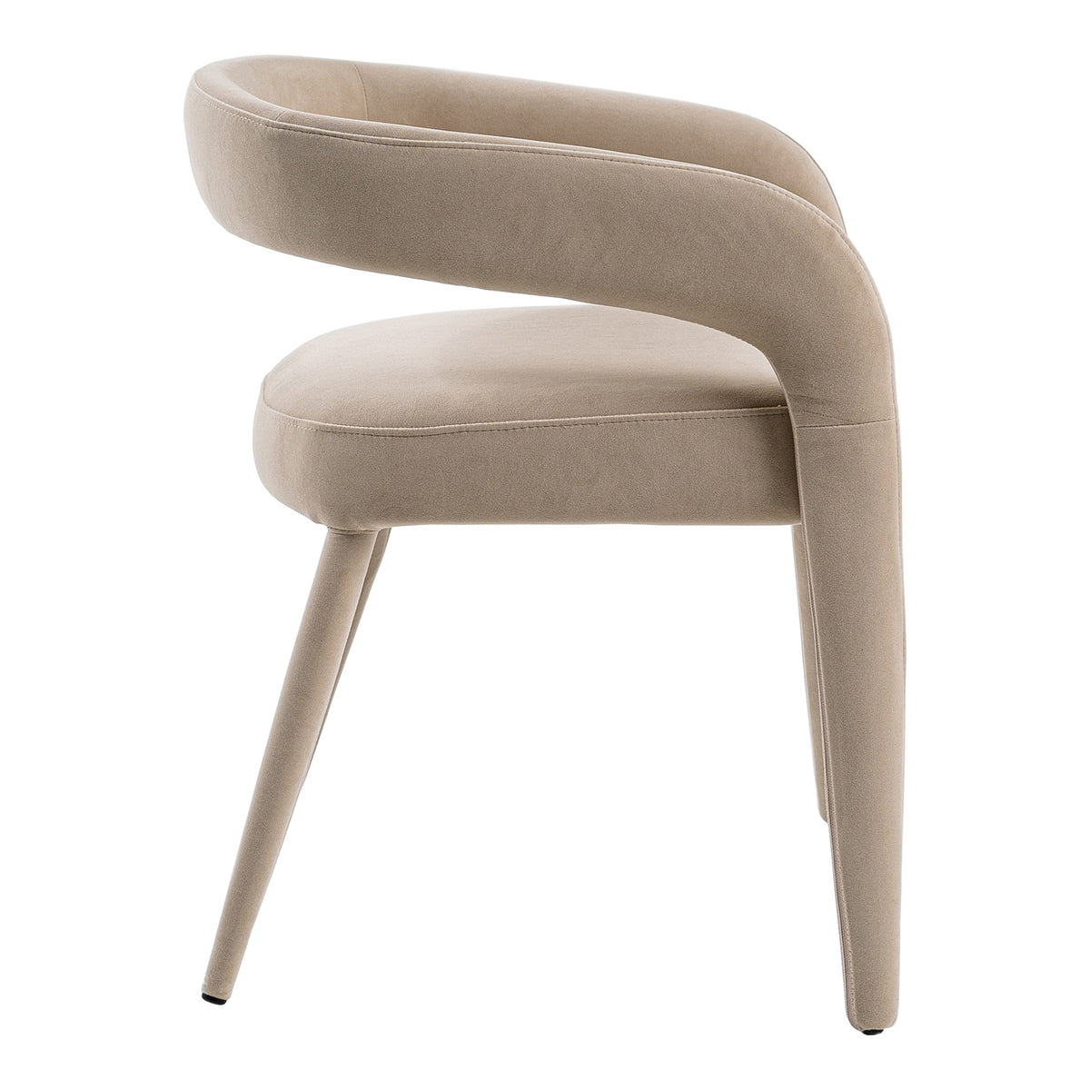Mundra Modern Beige Fabric Dining Chair