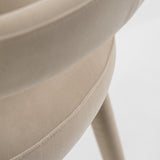 Mundra Modern Beige Fabric Dining Chair