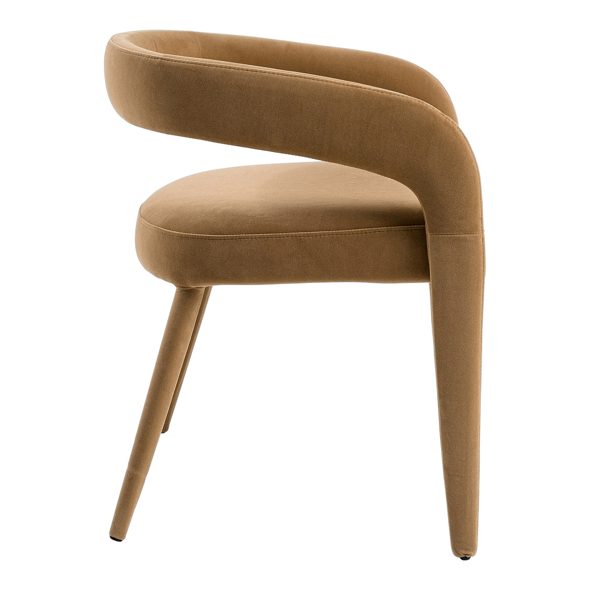Mundra Modern Tan Fabric Dining Chair