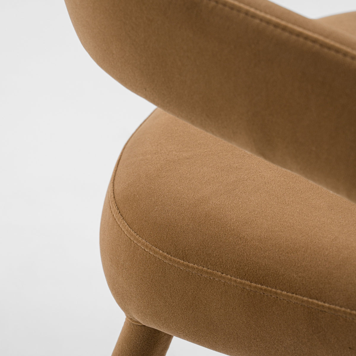 Mundra Modern Tan Fabric Dining Chair