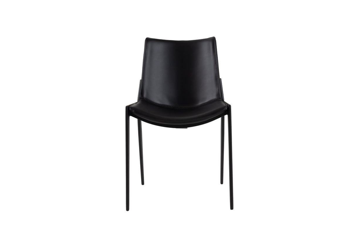 Murray Modern Black Vegan Leather Dining Chair (Set of 2)