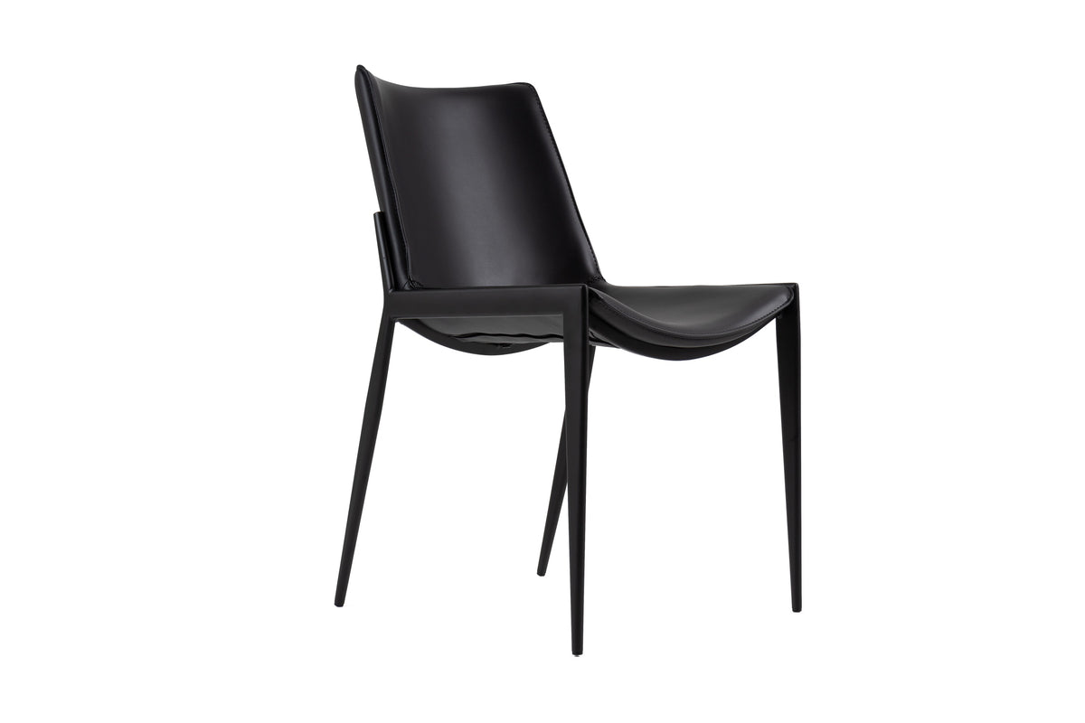 Murray Modern Black Vegan Leather Dining Chair (Set of 2)
