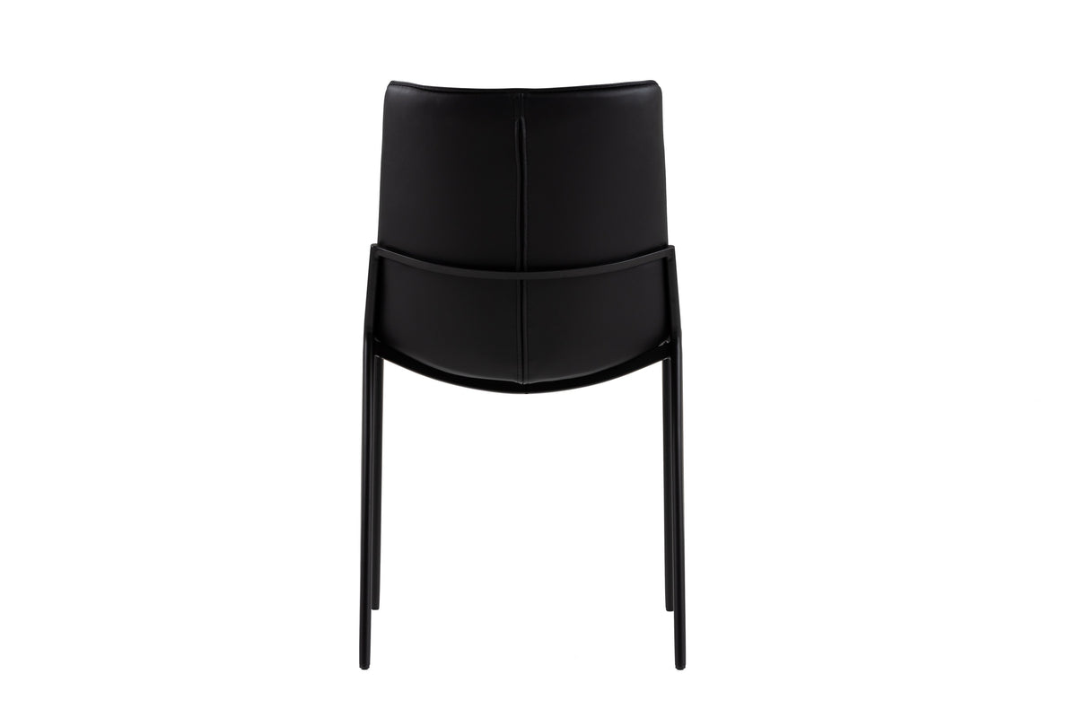 Murray Modern Black Vegan Leather Dining Chair (Set of 2)