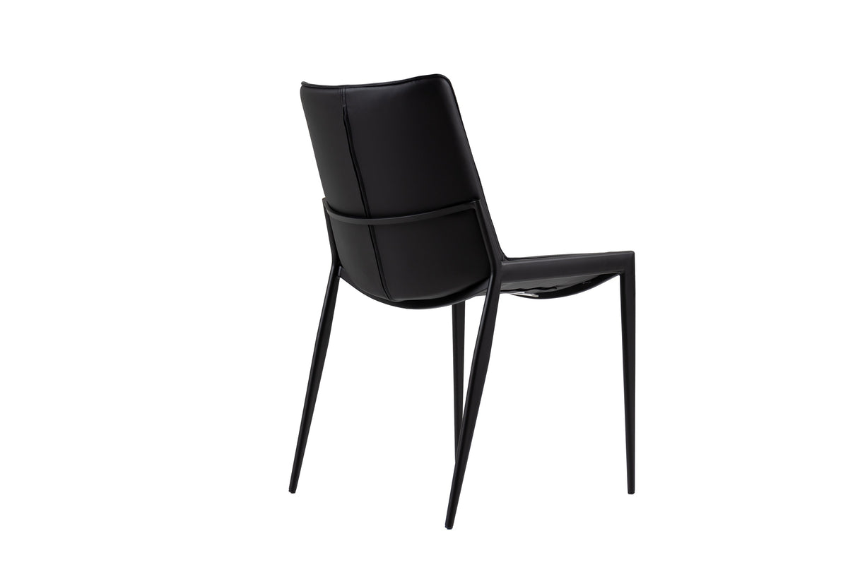 Murray Modern Black Vegan Leather Dining Chair (Set of 2)