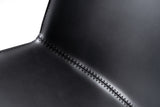 Murray Modern Black Vegan Leather Dining Chair (Set of 2)