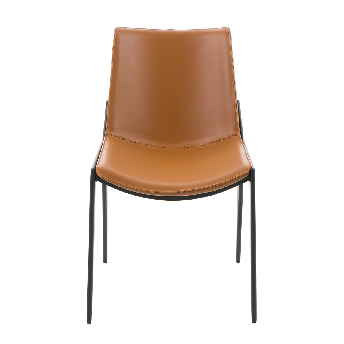 Murray Modern Camel Vegan Leather Dining Chair (Set of 2)