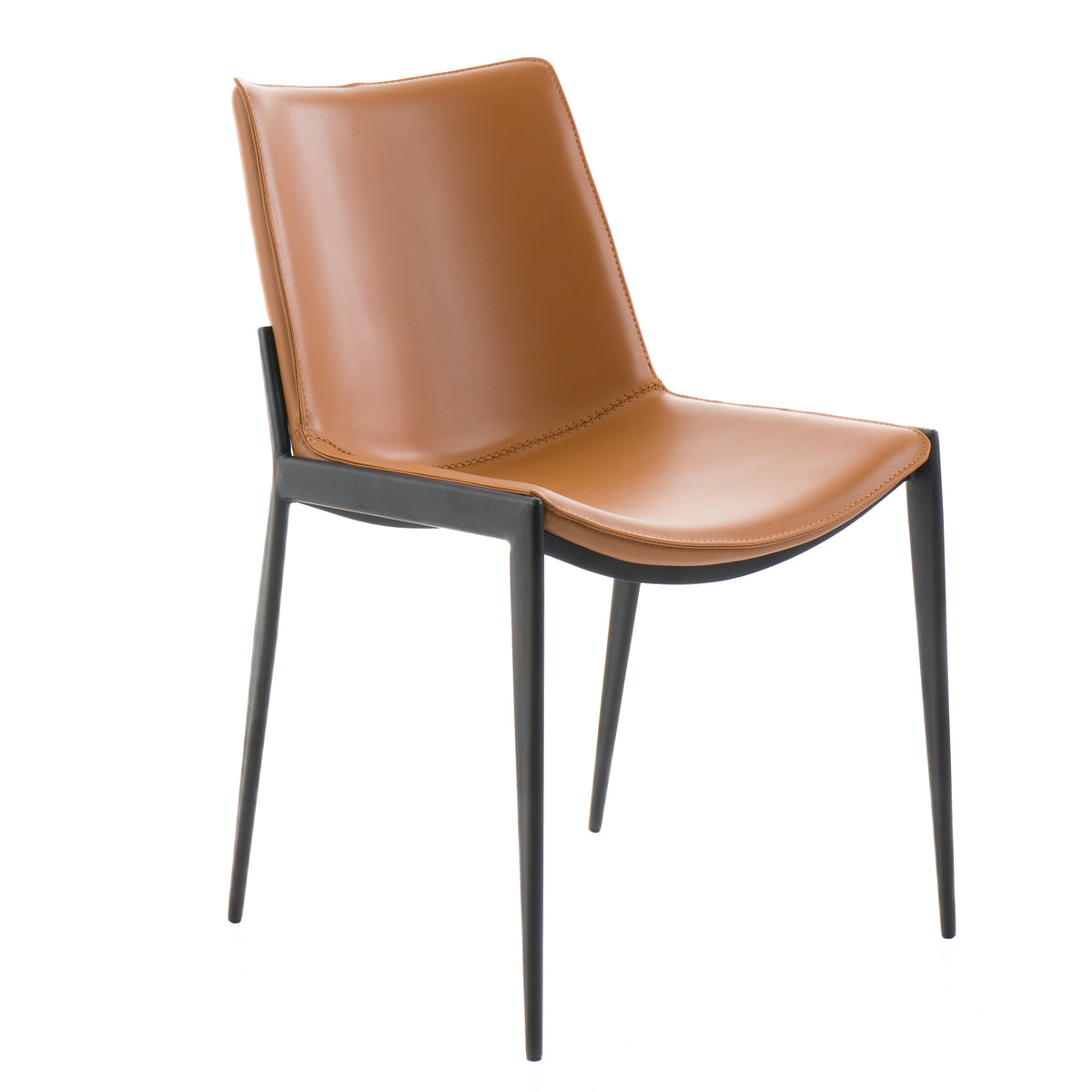 Murray Modern Camel Vegan Leather Dining Chair (Set of 2)