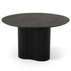 Myra Modern Black Wood Round Dining Table