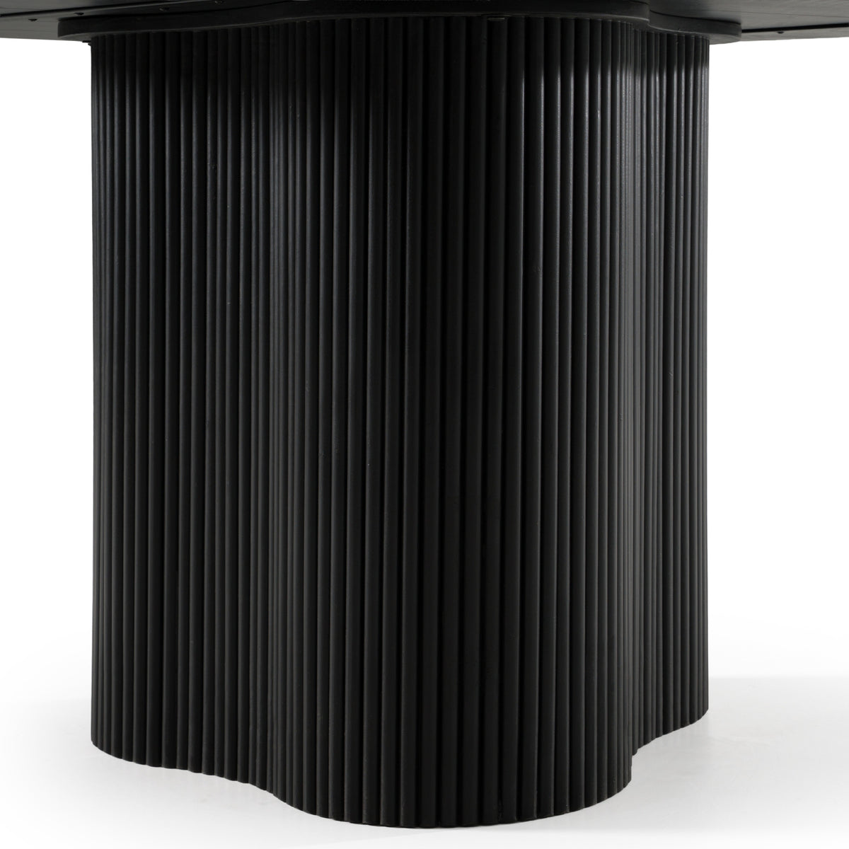 Myra Modern Black Wood Round Dining Table