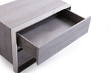 Arlene Modern Grey Elm & Stainless Steel Bedroom Set