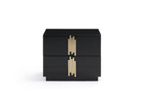 Token Modern Black & Gold Bedroom Set