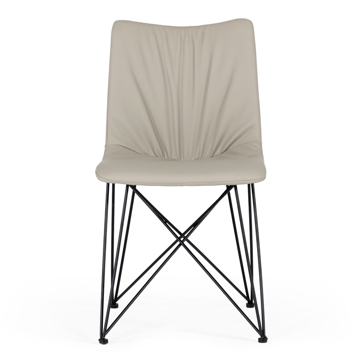 Naomi Modern Grey Leatherette Dining Chair (Set of 2)