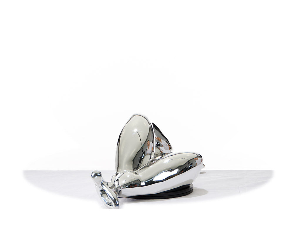 SZ0228 Modern Silver Napping Lady Sculpture