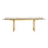 Nassim Glam Glass Extendable Dining Table