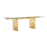 Nassim Glam Glass Extendable Dining Table