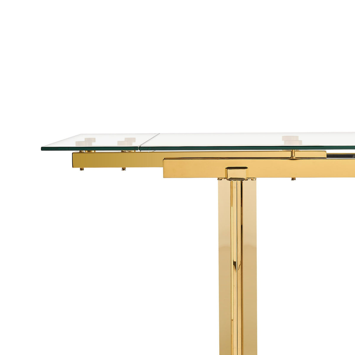 Nassim Glam Glass Extendable Dining Table