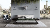 Tokyo Eastern King Contemporary Black and White Platform Bed