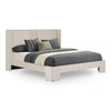 Newhart Modern Beige Fabric Bed