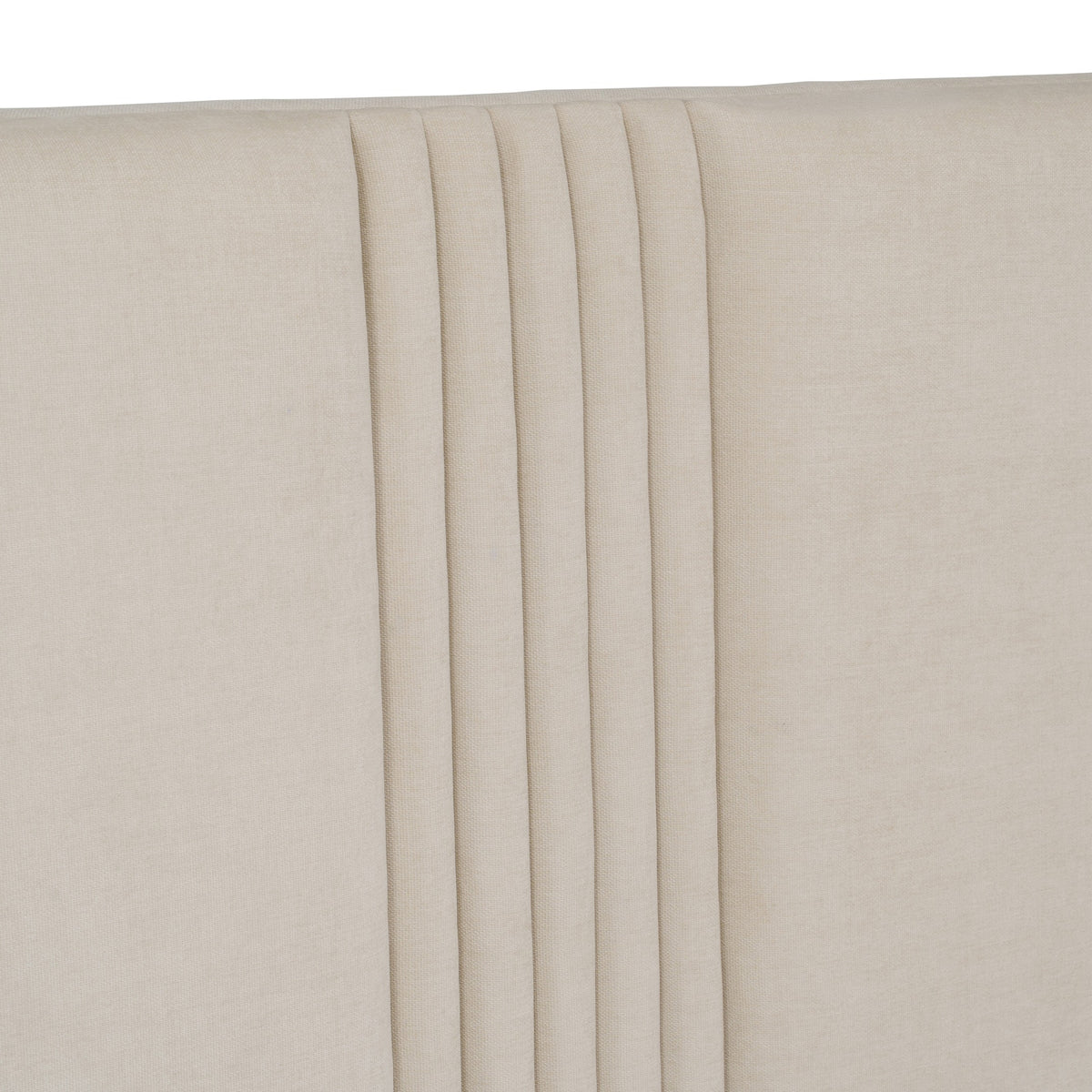 Newhart Modern Beige Fabric + Natural Oak 4-Piece Bedroom Set