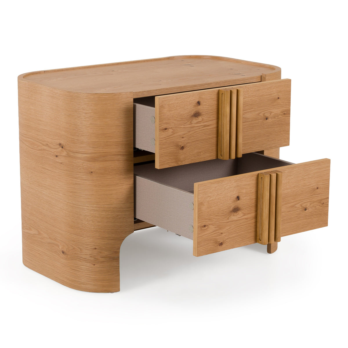 Newhart Modern Natural Oak Nightstand