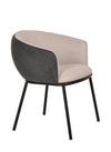 Nillie Modern Beige & Grey Dining Armchair