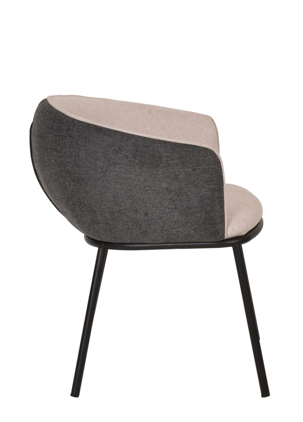 Nillie Modern Beige & Grey Dining Armchair
