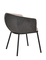 Nillie Modern Beige & Grey Dining Armchair