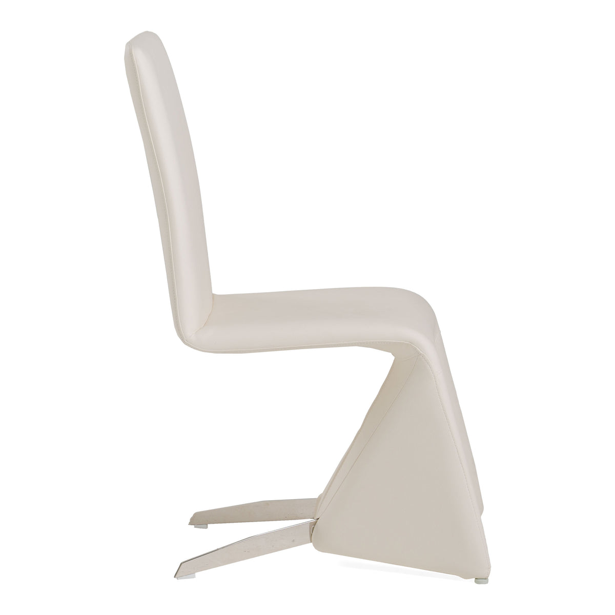 Nisse Contemporary White Leatherette Dining Chair (Set of 2)