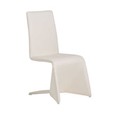 Nisse Contemporary White Leatherette Dining Chair (Set of 2)