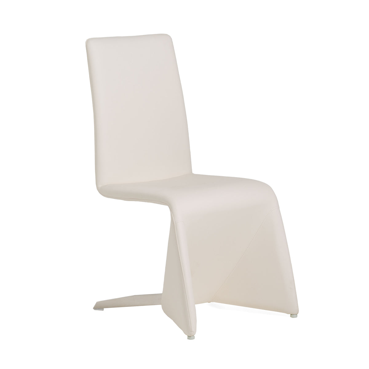 Nisse Contemporary White Leatherette Dining Chair (Set of 2)