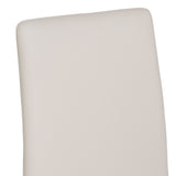 Nisse Contemporary White Leatherette Dining Chair (Set of 2)
