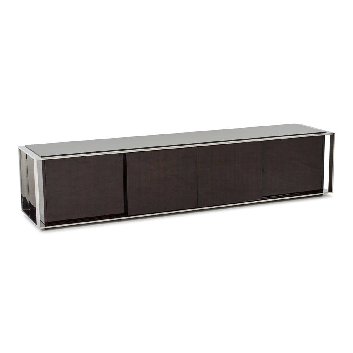 Noble Modern Ebony Lacquer TV Entertainment Center
