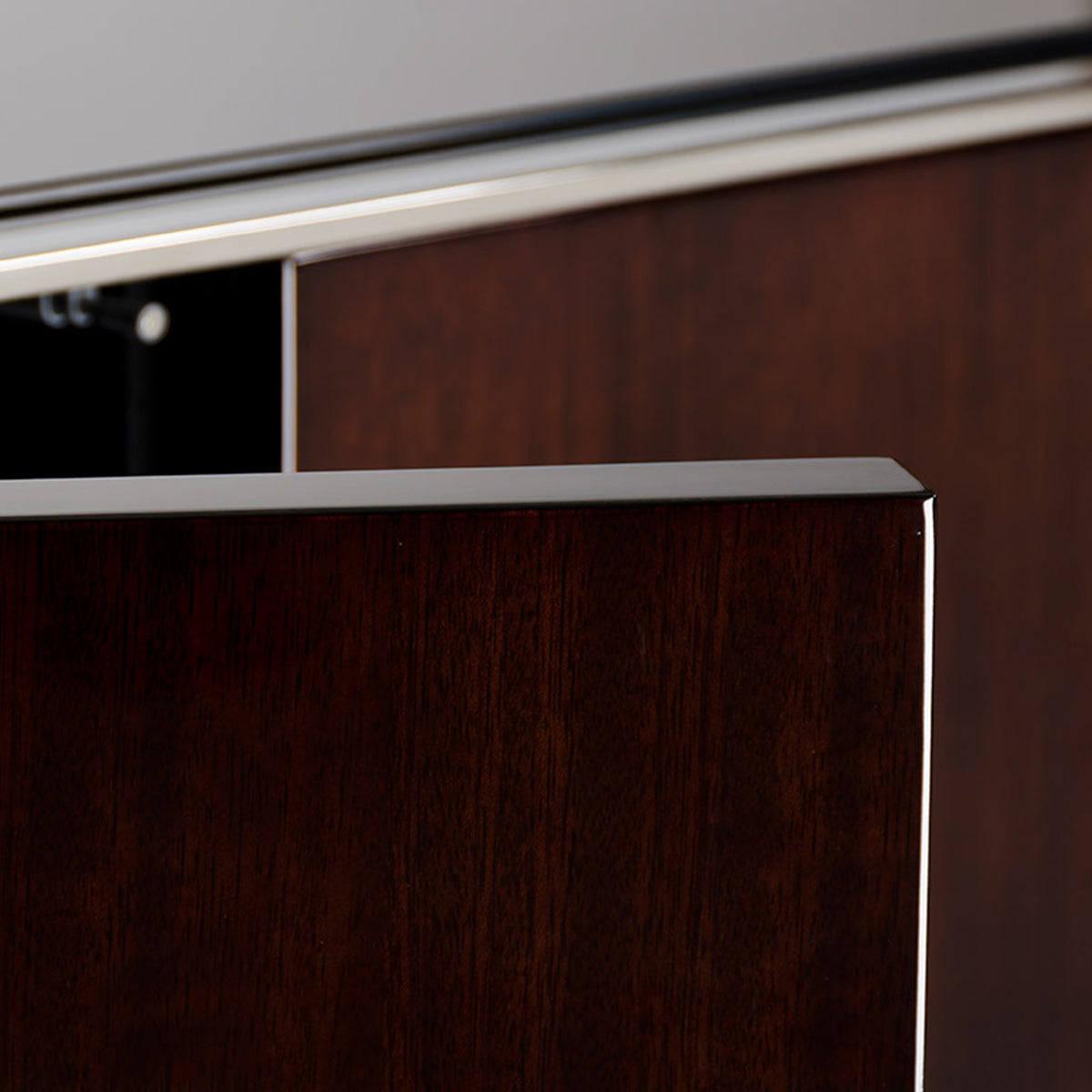 Noble Modern Ebony Lacquer TV Entertainment Center