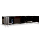 Noble Modern Ebony Lacquer TV Entertainment Center
