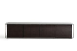 Noble Modern Ebony Lacquer TV Entertainment Center